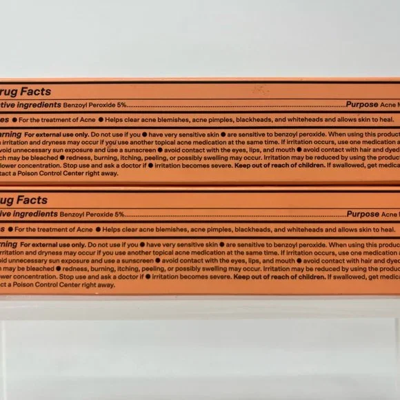 Lot of 2 Bubble Fade Away Acne Spot Treatment 5% Benzoyl Peroxide - Picture 3 of 3